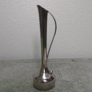 Vintage Silver Plated 7" Swan Bud Vase Decor Made in Japan Art Deco Art Nouveau